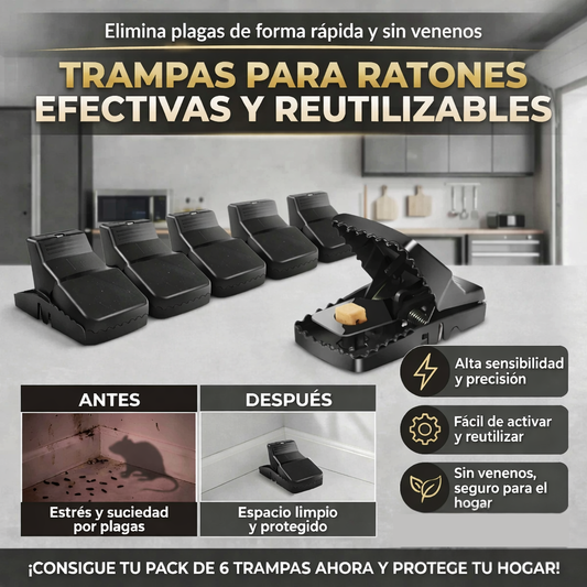 Trampa Plastica de Golpe Tipo Cocodrilo